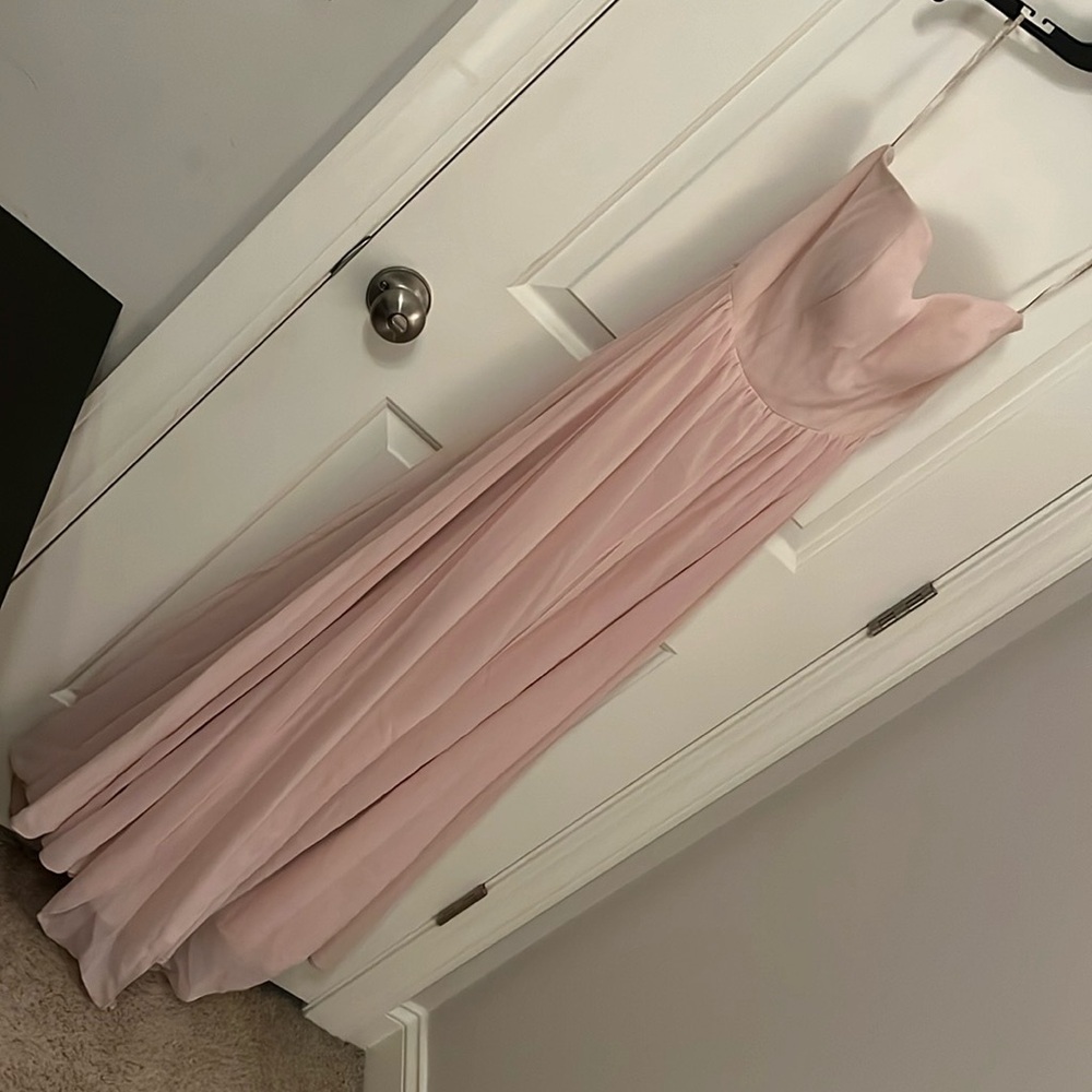 Jenny Yoo Turner convertible dress in soft blush